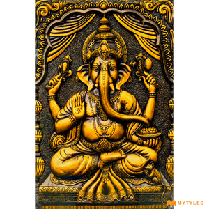undefined-Vitrified Ganesha Poster Wall Tile Code23510 (600x900mm, Glossy)