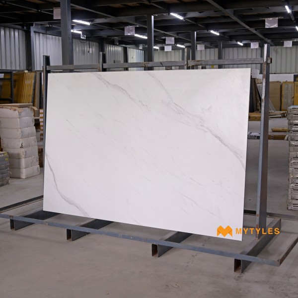 Glazed Vitrified-Vitrified White Floor and Wall Tile Code33340 (1200x1800mm, Satin)