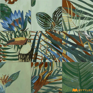 undefined-Imported Porcelain Tile Code19998 (200x200mm, Glossy)-Tropical