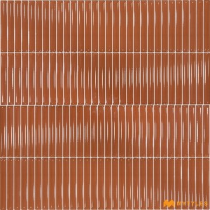 undefined-Ceramic Terracotta Fluted Wall Tile Code35881 (300x600mm, Glossy)