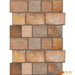 undefined-Imported Brown Brick Pattern Floor and  Wall Tile Code37772 (400x600mm, Matt)
