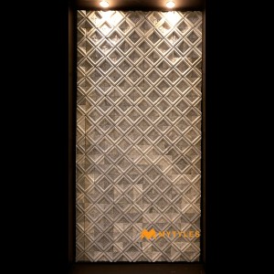 undefined-Natural Gray Marble Square Stone Cladding Code32861 (290x290mm, Stone)