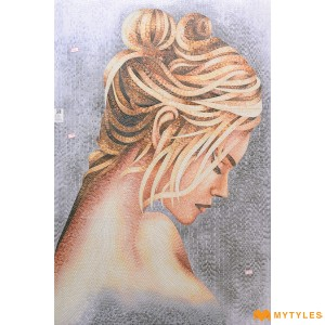 undefined-Vitrified Fantasy Girl Mural Wall Tile Code34173 (4x6 Feet, Glossy)