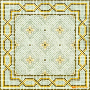 undefined-Green Carpet Design Floor and Wall Tile Code30712 (300x300mm, Matt)
