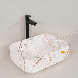 undefined-Ceramic White Table Top Wash Basin Code31886 (325x450x140mm, Glossy)