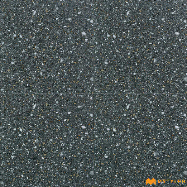 Parking Tiles-Vitrified Black Digital Parking Floor and Wall Tile Code28257 (400x400mm, Matt)
