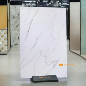 undefined-Vitrified White Slab Floor and Wall Tile Code37184 (1200x1800mm, Glossy)