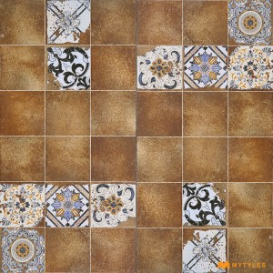 undefined-Vitrified Brown Floor and Wall Tile Code30592 (600x1200mm, Matt)