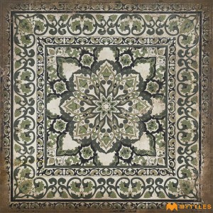 undefined-Vitrified Moroccan Brown Tile Code29825 (600x600mm, Matt)