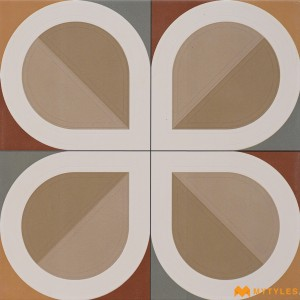 undefined-Ceramic Brown Moroccan Floor and Wall Tile Code35405 (300x300mm, Matt)