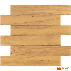 undefined-Vitrified Brown Wooden Floor and Wall Tile Code35960 (200x1200mm, Matt)