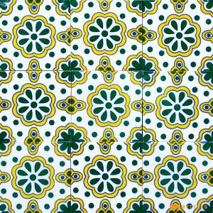 undefined-Decorative Green Floor and Wall Tile Code30843 (50x50mm, Glossy, 36Pcs)