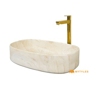 undefined-Ceramic Ivory Wash Basin Code31641 (350x550mm, Matt)
