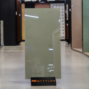 undefined-Vitrified Green Floor and Wall Tile Code37215 (600x1200mm, Glossy)