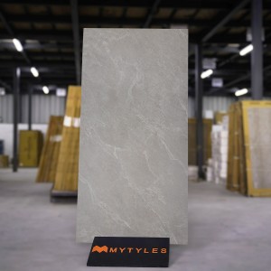 undefined-Vitrified Gray Floor and Wall Tile Code36235 (600x1200mm, Matt)