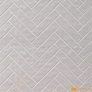 undefined-Ceramic Off White Geometric Wall Tile Code35846 (300x600mm, Glossy)