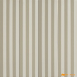 undefined-Cream Fluted Wall Tile Code28866 (75x300mm, Matt)