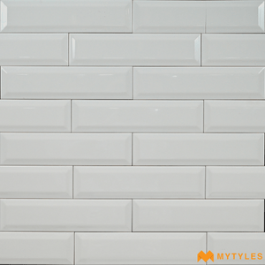 undefined-Ceramic Subway Wall Tile Code12100 (75x300mm, Glossy, Beveled Edge)