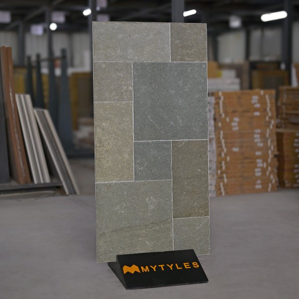 Glazed Vitrified-Vitrified Gray Floor and Wall Tile Code30584 (600x1200mm, Matt)