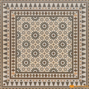 undefined-Vitrified Brown Moroccan Floor and Wall Tile Code30785 (600x600mm, Matt)