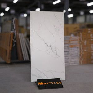 undefined-Vitrified White Floor and Wall Tile Code30130 (600x1200mm, Matt)