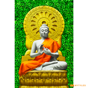 undefined-Vitrified Buddha Poster Wall Tile Code21528 (600x900mm, Glossy)