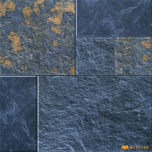 undefined-Vitrified Blue Digital Parking Floor and Wall Tile Code36591 (400x400mm, Matt)