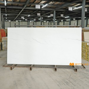 undefined-Vitrified White Slab Floor and Wall Tile Code29115 (1200x2400mm, Matt)