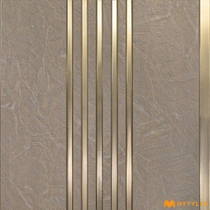 undefined-Grey Louver Wall Panels Code34866 (1Feetx8Feet, Matt)