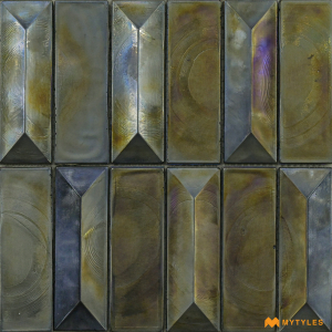 undefined-Imported Grey Rectangle Mosaic Wall Tile Code25487 (301x303mm, Glass, Dry Wall Only)