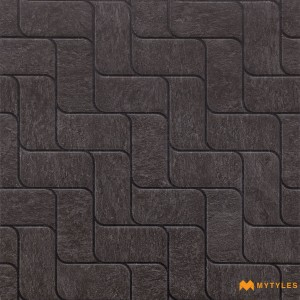 undefined-Vitrified Black Digital Parking Floor and Wall Tile Code31013DK(500x500mm, Matt)