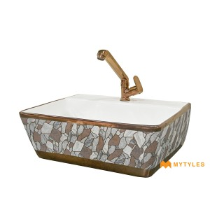 undefined-Ceramic White Wash Basin Code31638 (350x450mm, Glossy)