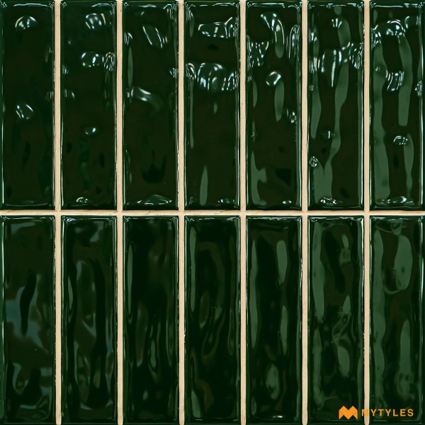 Kitchen-Imported Green Geometric Wall Tile Code28725 (200x200mm, Glossy)