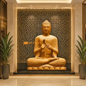 undefined-Buddha Poster Wall Tile Code24287 (4x5 Feet, Matt, 10Pcs)-KC-1570