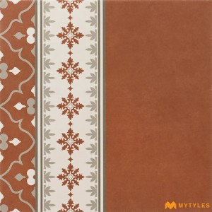 undefined-Ceramic Terracotta Carpet Border Floor and Wall Tile Code36084B(300x300mm, Matt)
