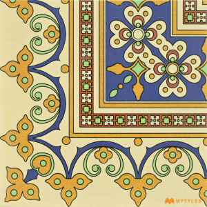 undefined-Carpet Design Floor and Wall Tile Code27346A (300x300mm, Matt)