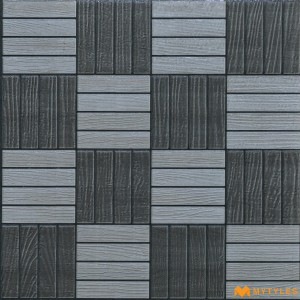 undefined-Vitrified Black Digital Parking Floor and Wall Tile Code29943 (300x300mm,Matt)