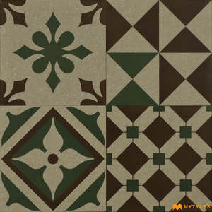 undefined-Vitrified Moroccan Tile Code1715 (197X197mm, Matt)