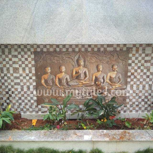 undefined-Poster Wall Tile - Buddha Code5725 (3x4.5 Feet, Sugar, 9Pcs)-KC 833