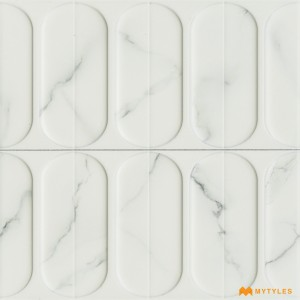 undefined-Ceramic White Textured Wall Tile Code26663 (300x300mm, Matt)