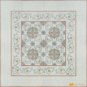 Cream and Blue Carpet Tile Code31290C
