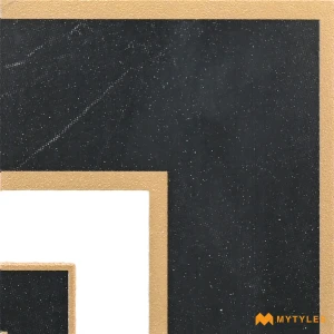 Black Pinstripe Liner Corner Tile Code39841 
