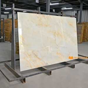 undefined-Vitrified Cream Slab Floor and Wall Tile Code29627 (1200x1800mm, Glossy)