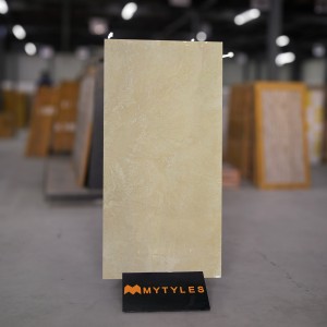undefined-Vitrified Ivory Floor and Wall Tile Code9824 (600x1200mm, Glossy)