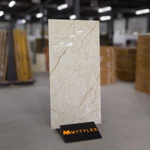 undefined-Vitrified Cream Floor and Wall Tile Code26081 (600x1200mm, Glossy)