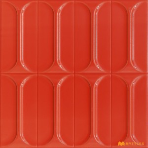 undefined-Ceramic Red Textured Wall Tile Code26685 (300x300mm, Matt)