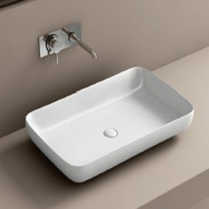 undefined-Ceramic White Wash Basin Code31338 (380x615mm, Glossy, Club)