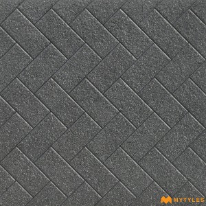 undefined-Vitrified Black Digital Parking Floor and Wall Tile Code34430 (400x400mm, Matt)