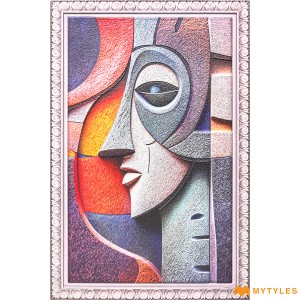 undefined-Echoes of Expression Poster Wall Tile Code34206 (2x3 Feet, Matt)