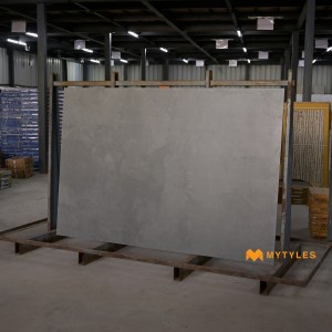 undefined-Vitrified Gray Floor and Wall Tile Code32346 (1200x1800mm, Carving Matt)
